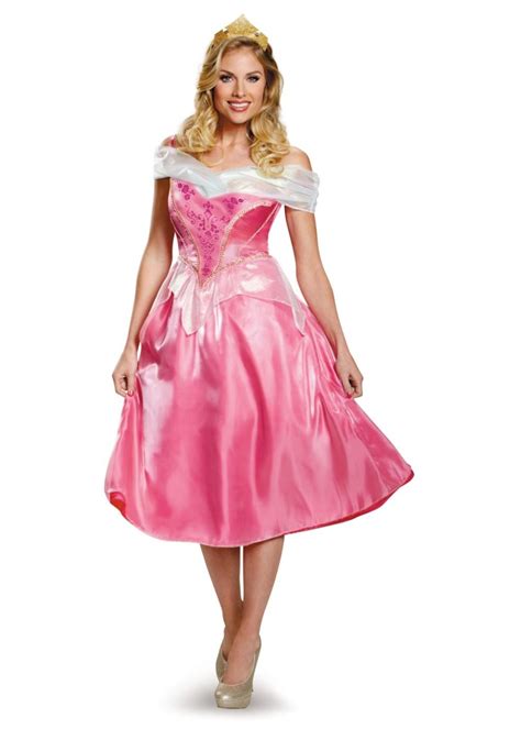 Disney Princess Aurora Pink Womens Dress Costume