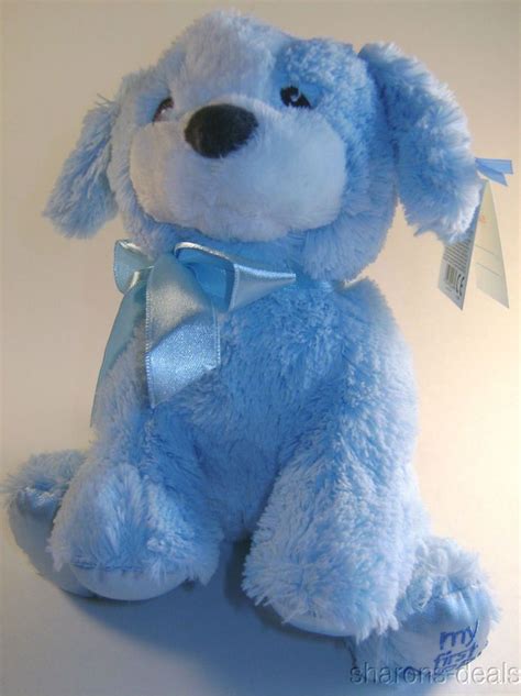 Blue Dog Gund My First Puppy Baby Plush Stuffed Animal Soft Fuzzy Toy