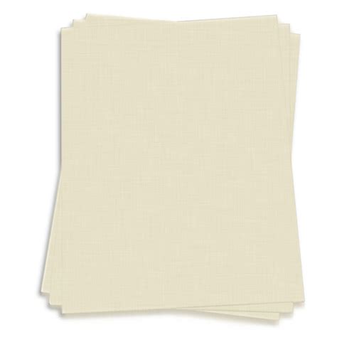 Natural White Card Stock 8 12 X 14 Lci Linen 100lb Cover Lci Paper