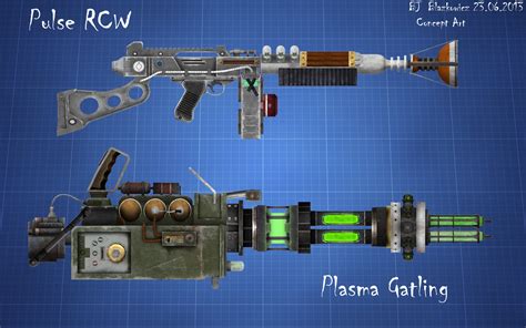Pulse Rcw And Plasma Gatling Concept At Fallout New Vegas Mods And