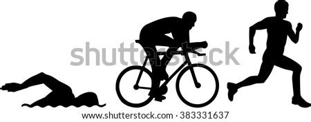 In 1989, world triathlon was founded in avignon, france, and the first official world championships were held. Triathlon Silhouettes Stock Vector 383331637 - Shutterstock