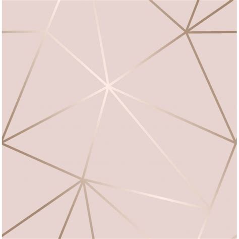 Rose Gold Geometric Pattern Art Print By Hallows X Small In 2020