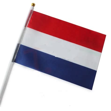 2017 10pcs the small netherlands flag 14 21cm holland flag the hand national flag with pole