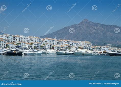 The Harbour Marina And Port Of Puerto Banus Marbella Spain Stock