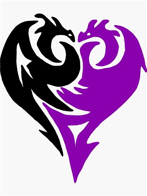 Descendants Mal Dragon Heart Sticker For Sale By Made By Mariann
