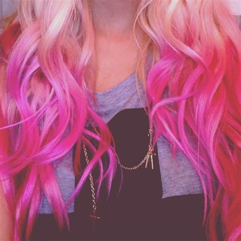 Pink Ombre Dip Dye Hair Extensions I Want To Get These After I Get