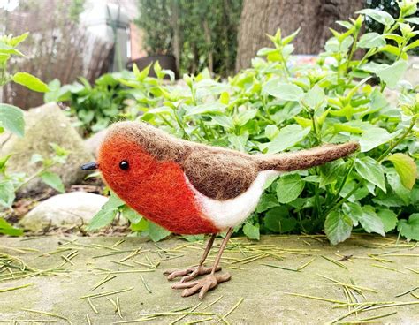 Handmade Needle Felted Robinmade To Order Etsy