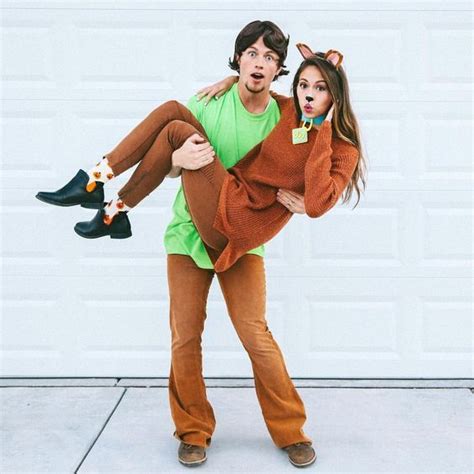 Diy Scooby Doo Shaggy Costume Easy Couple Halloween Costumes Cute Couple