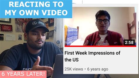 International Student Reacts My Own First Impressions Video That
