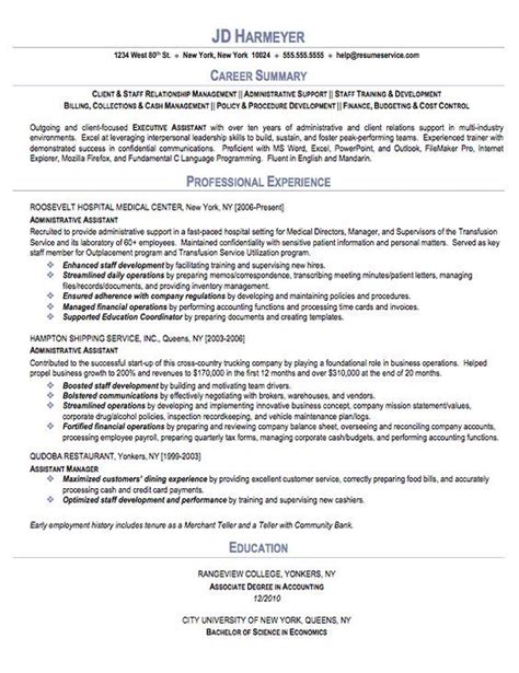 Cv format pick the right format for your situation. administrative-assistant-resume: | Administrative ...