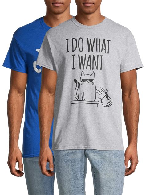 Y'all Crazy & I Do What I Want Men's and Big Men's Graphic T-Shirt, 2 ...
