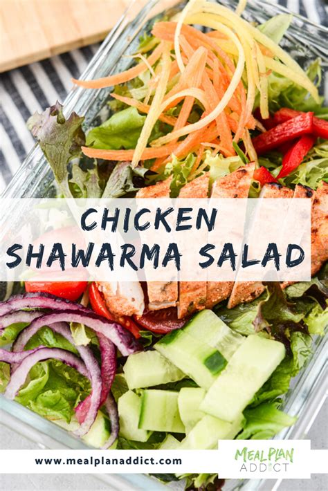 Shawarma is a middle eastern dish of garlicky meat or poultry served on pitas. Chicken Shawarma Meal Prep Salad with Sweet Garlic Sauce ...