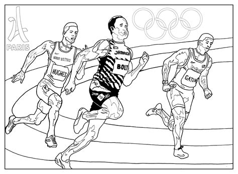 Jeux olympiques athletisme  Coloriage sur les Jeux Olympiques