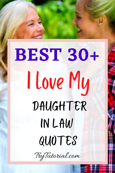 Best 30 I Love My Daughter In Law Quotes Currentyear Trytutorial