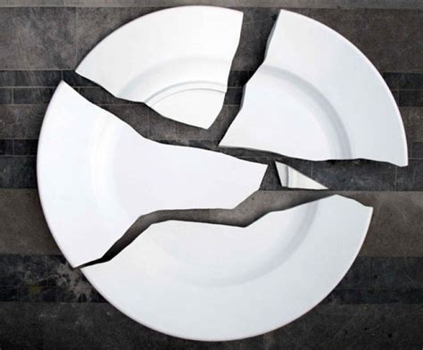 Finding Food Art In A Broken Plate