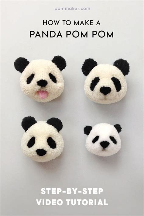 How To Make A Panda Pompom Panda Diy Craft Projects And Tutorials