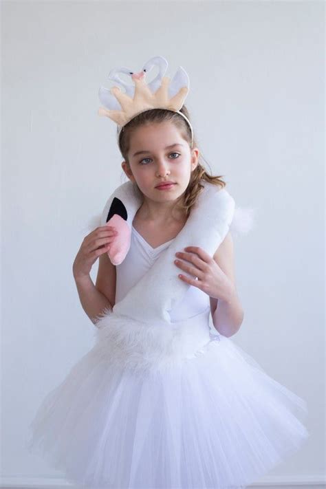 swan costume girls costume for halloween etsy in 2021 princess costume girl costumes black