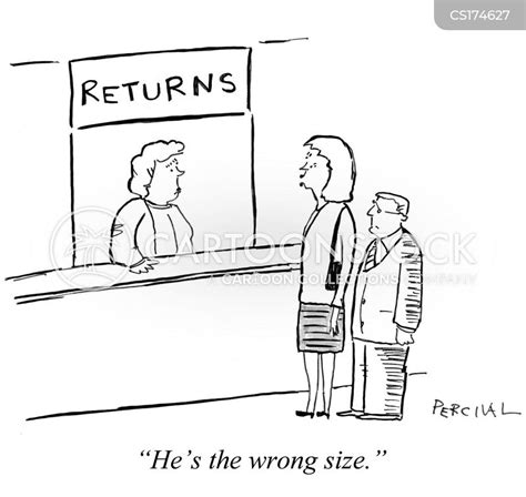 returns policies cartoons and comics funny pictures from cartoonstock