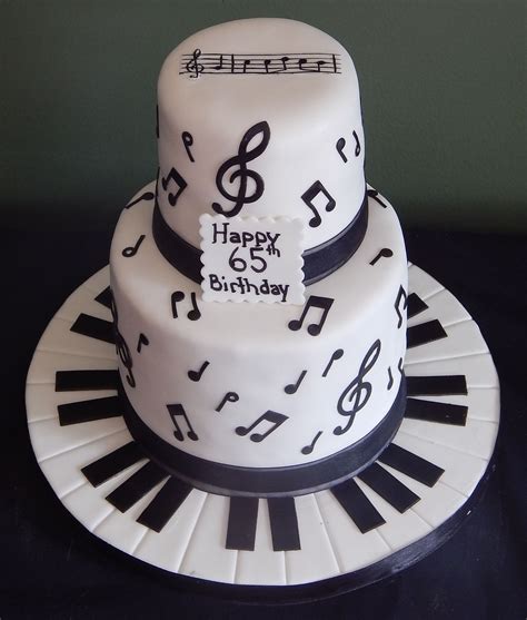 2 Tier Music Themed Cake. Marshmallow Fondant covered. | Music cakes, Music themed cakes, Themed ...