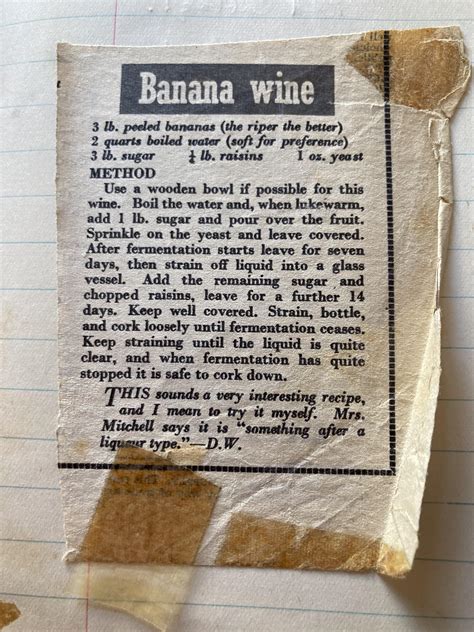 Banana Wine Xpost Oldrecipes Rprisonhooch