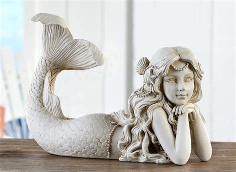 She Is Oh So Pretty Beautiful Mermaid Garden Statue Lying Down With
