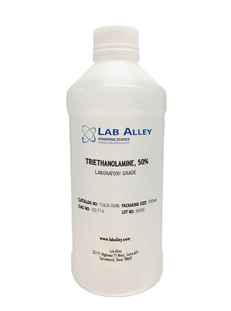 Buy Triethanolamine 50 Lab Grade 33 Bulk Sizes