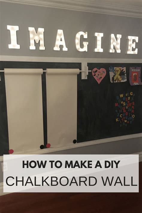 Step by step process on how to make a rustic magnetic chalkboard. How to Make a DIY Chalkboard Wall (that's magnetic too!)