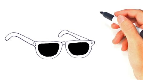 How To Draw A Sunglasses Step By Step Easy Drawing Of Glasses