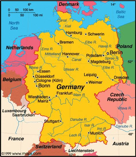 Germany Maps Show Map Of Germany Western Europe Europe