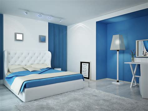 Televisori, radio e dispositivi quali cellulari o tablet dovrebbero essere completamente banditi da. Elegante camera da letto blu nel tuo interno: 5 di ...