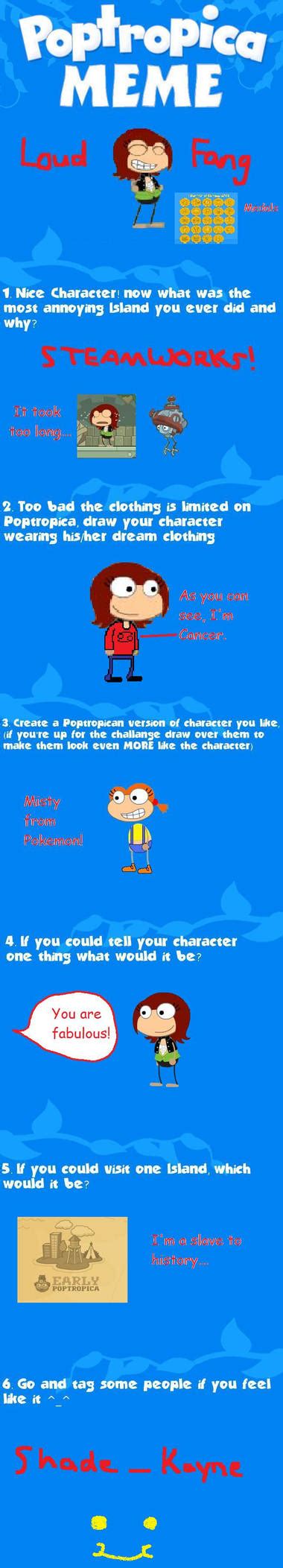 Loud Fangs Poptropica Meme By Irwinpink9 On Deviantart