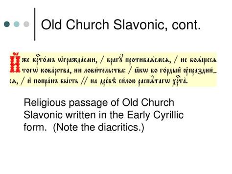 Ppt Old Church Slavonic And The “slavic Identity” Powerpoint