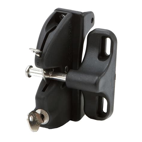 The lock'n latch standard gate latch is used with rolling and sliding chain link gates with a 1 5/8 or 2 upright. D&D Black Two-Sided Key-Lockable General Purpose Gate ...