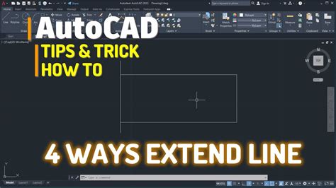 Autocad How To Extend Line Tutorial Youtube