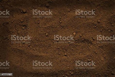 Closeup Of Brown Soil Texture Background Stock Photo Download Image