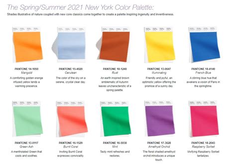 The experts from the pantone see also: Pantone's Fashion Color Trends 2021 | WPL Interior Design