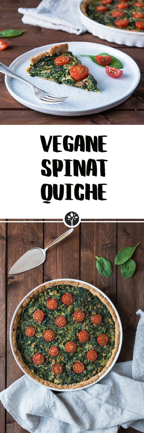 Vegane Spinat Quiche Rezept Auf Eat Vegan De Vegan Spinat Quiche