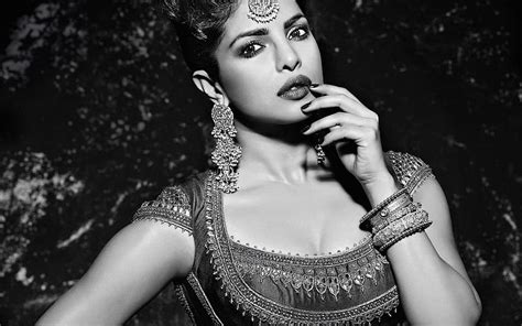 Priyanka Chopra Monochrome Portrait Bollywood And Hollywood Actresses Hd Wallpaper Pxfuel