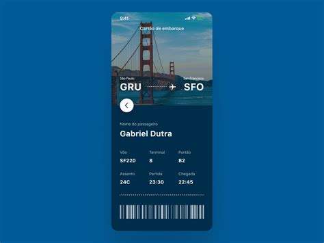 Daily Ui 024 Boarding Pass By Gabriel Dutra On Dribbble