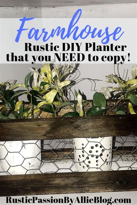 Learn Exactly How To Make This Diy Pallet Planter With Chicken Wire