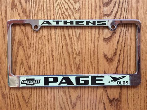 Vintage Rare Dealer License Plate Frames - The Supercar Registry
