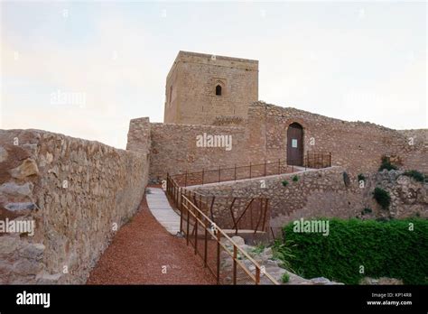Wall Of The Castle Of Lorca Murcia Spain Stock Photo Alamy