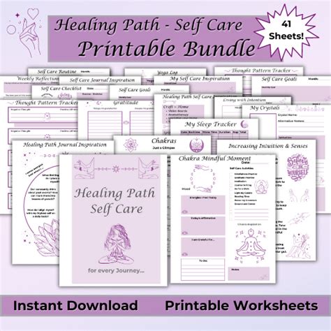 Healing Path Self Care Printable Bundle Transformational Healing By Dawna