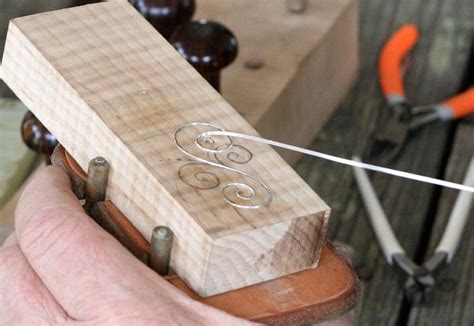 Joe Keesler Demos Silver Wire Inlay Wood Carving Designs Metal Inlay