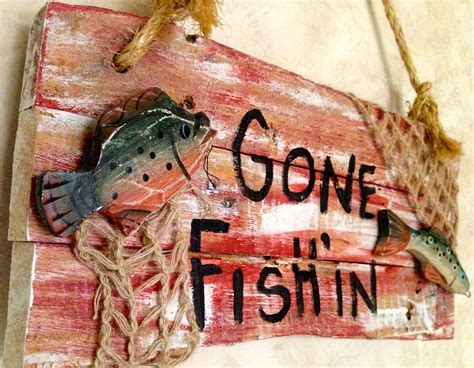 The Benefits Of Wooden Fishing Signs Wooden Home