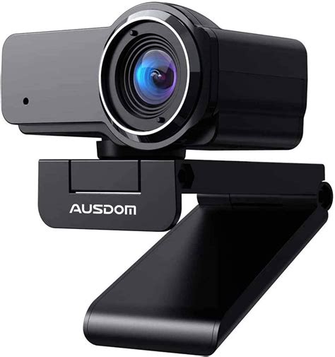 Ausdom Webcam With Microphone 1080p Full Hd External Web