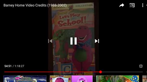 Barney Lets Play School Credits Low Pitch Youtube