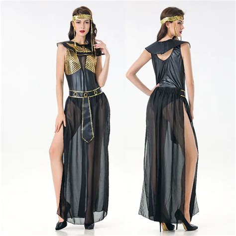 buy deluxe cleopatra costume sexy women ancient egyptian pharaoh clothing adult