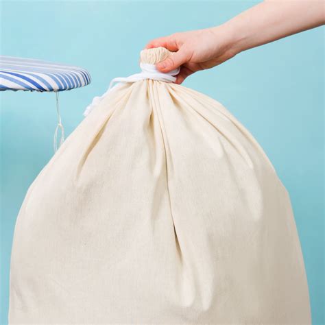 28 X 36 Cotton Laundry Bag With Drawstring