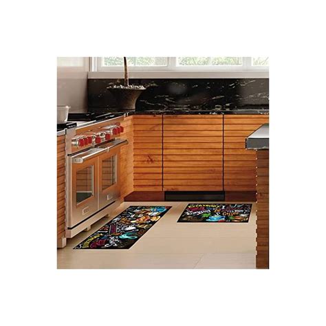 Upnupco Artistic And Colorful Kitchen Rugs Kitchen Mats For Floor Non